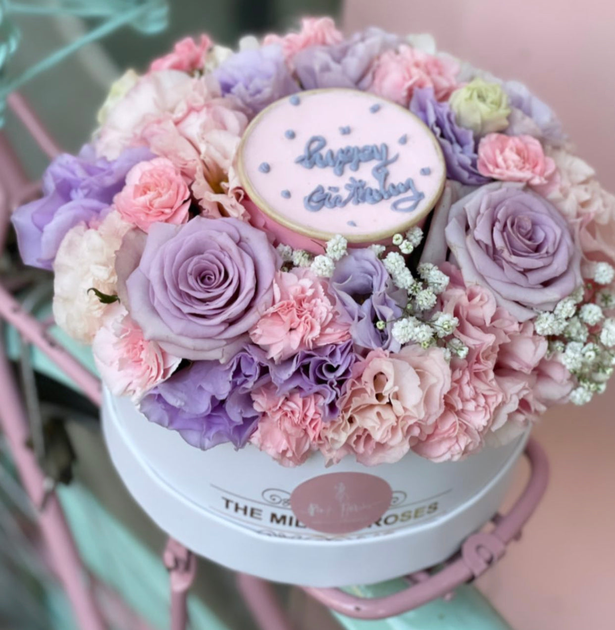 Cake and flower