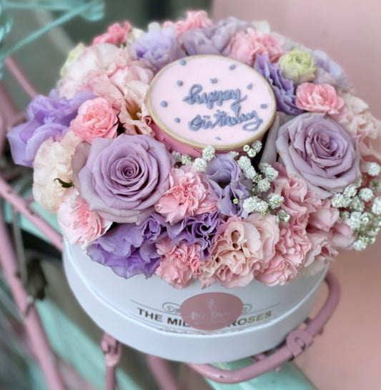 Cake and flower